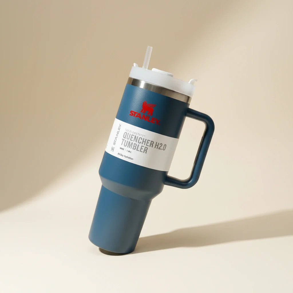 Stanley Quencher H2.0 Tumbler Classic Navy Blue 40oz – Euromosh