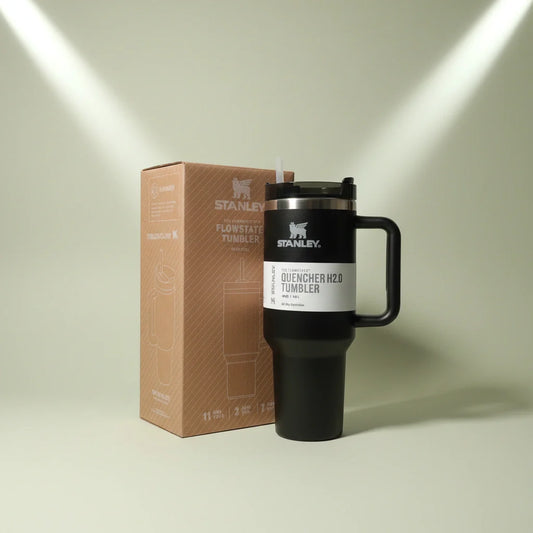 Stanley Quencher H2.0 Tumbler Matte Black 40oz – Euromosh