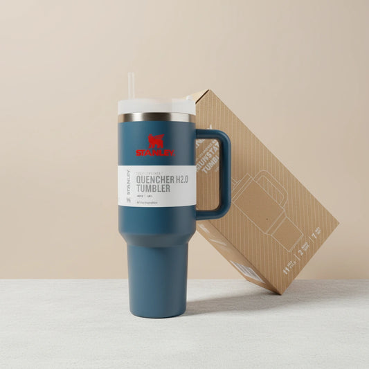 Stanley Quencher H2.0 Tumbler β Classic Navy Blue (40oz)