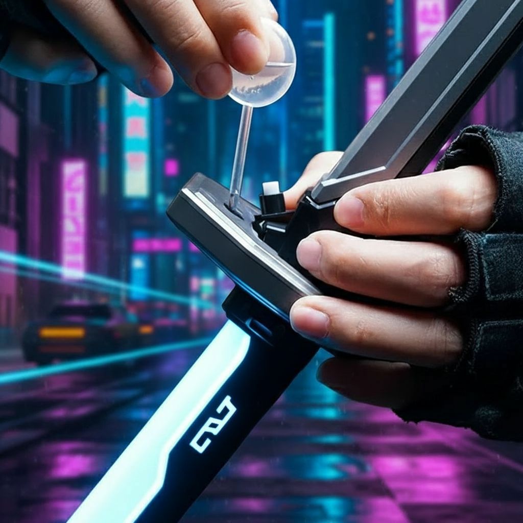 Rechargeable Sparkblade Smoke Katana Sword | RGB Light Up LED Sword with Spark & Sound FX