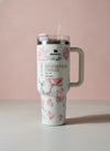 Stanley x LoveShackFancy Quencher H2.0 Tumbler – Blush Pink Floral (40oz)