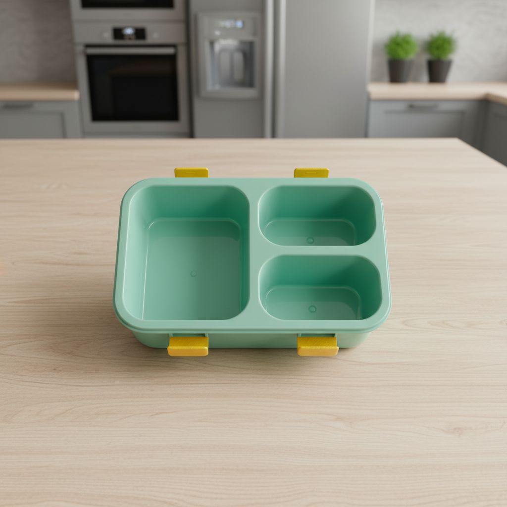 3 Compartment Leakproof Lunch Box with Water Bottle for Kids – Euromosh