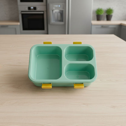 3 Compartment Leakproof Lunch Box with Water Bottle for Kids – Euromosh