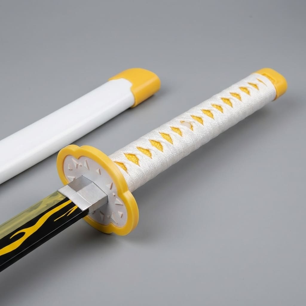 Zenitsu LED Katana Sword Thunder Breathing 7 Color Glow Smoke Effect – Demon Slayer – Euromosh