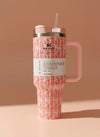 Stanley x LoveShackFancy Quencher H2.0 Tumbler – Pink Floral Romance (40oz)